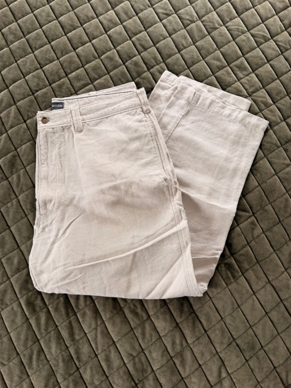 St. john’s Bay Cream Linen Trousers